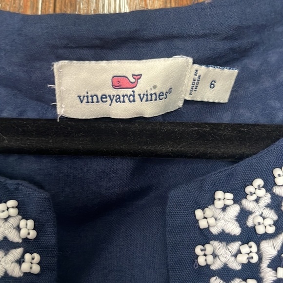 EUC VINEYARD VINES LINEN SHIFT DRESS, size 6 - Picture 2 of 3